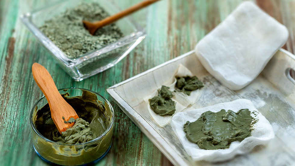 the Green clay’s benefits used in SPA