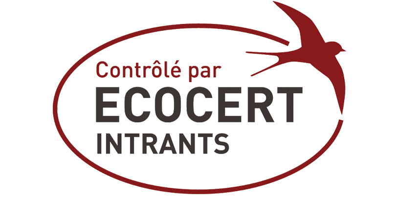 Contrôlé par Ecocert Intrants