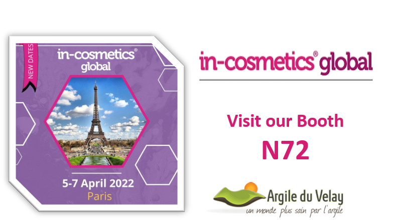 Argile du Velay booth at In-Cosmetics Global in Paris